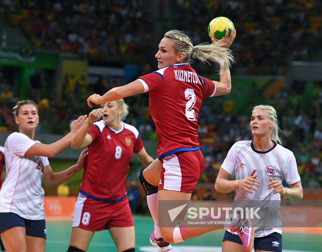 2016 Summer Olympics. Handball. Women. Norway vs. Russia