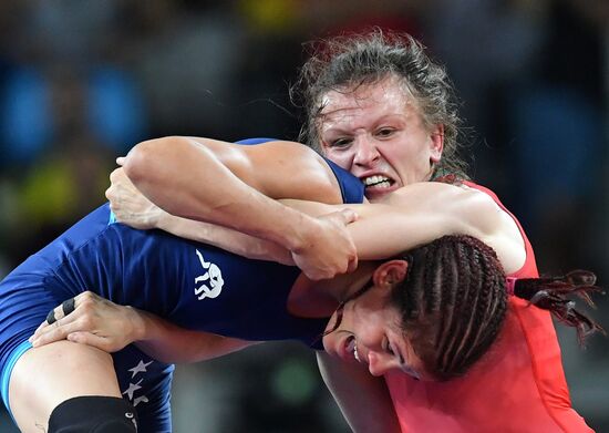 2016 Summer Olympics. Freestyle wrestling. Women. Day Two