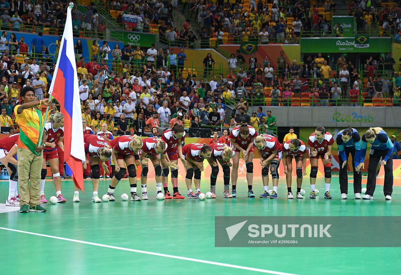 2016 Summer Olympics. Handball. Women. Norway vs. Russia