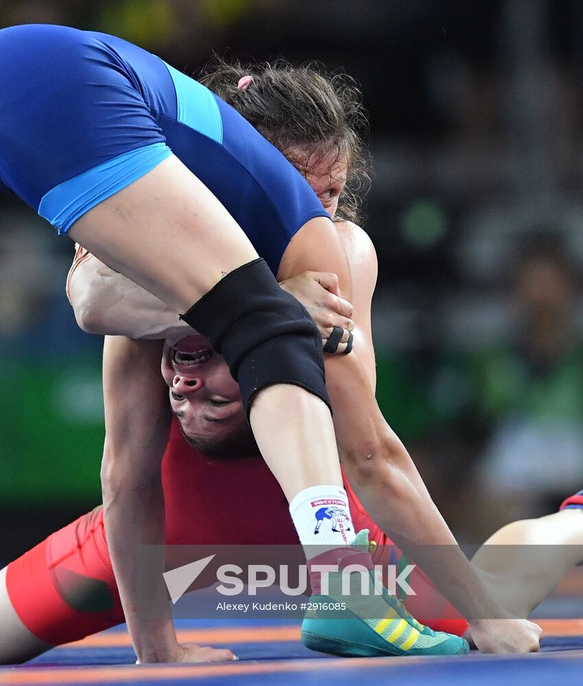 2016 Summer Olympics. Freestyle wrestling. Women. Day Two
