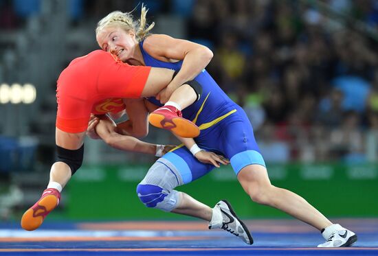 2016 Summer Olympics. Freestyle wrestling. Women. Day Two