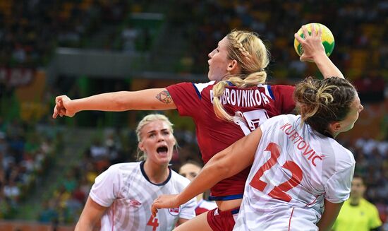 2016 Summer Olympics. Handball. Women. Norway vs. Russia