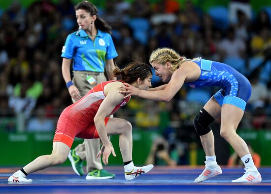 2016 Summer Olympics. Freestyle wrestling. Women. Day Two