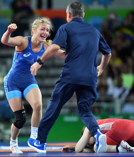 2016 Summer Olympics. Freestyle wrestling. Women. Day Two