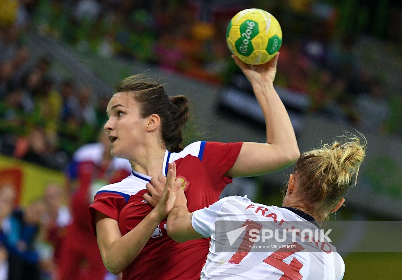 2016 Summer Olympics. Handball. Women. Norway vs. Russia