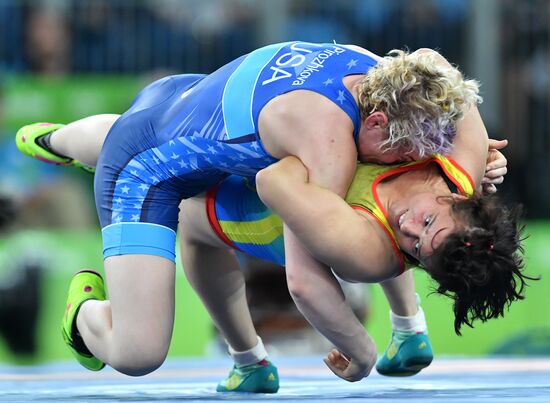 2016 Summer Olympics. Freestyle wrestling. Women. Day Two