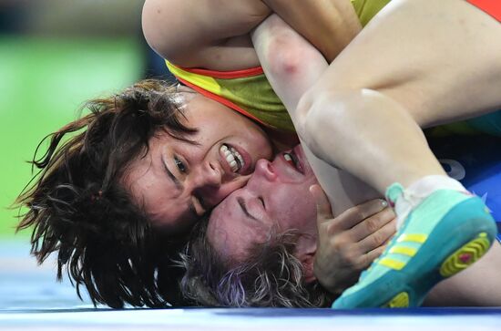 2016 Summer Olympics. Freestyle wrestling. Women. Day Two