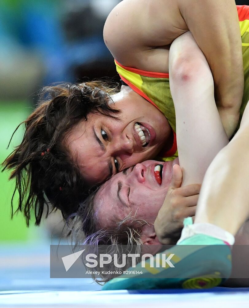 2016 Summer Olympics. Freestyle wrestling. Women. Day Two