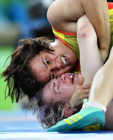 2016 Summer Olympics. Freestyle wrestling. Women. Day Two