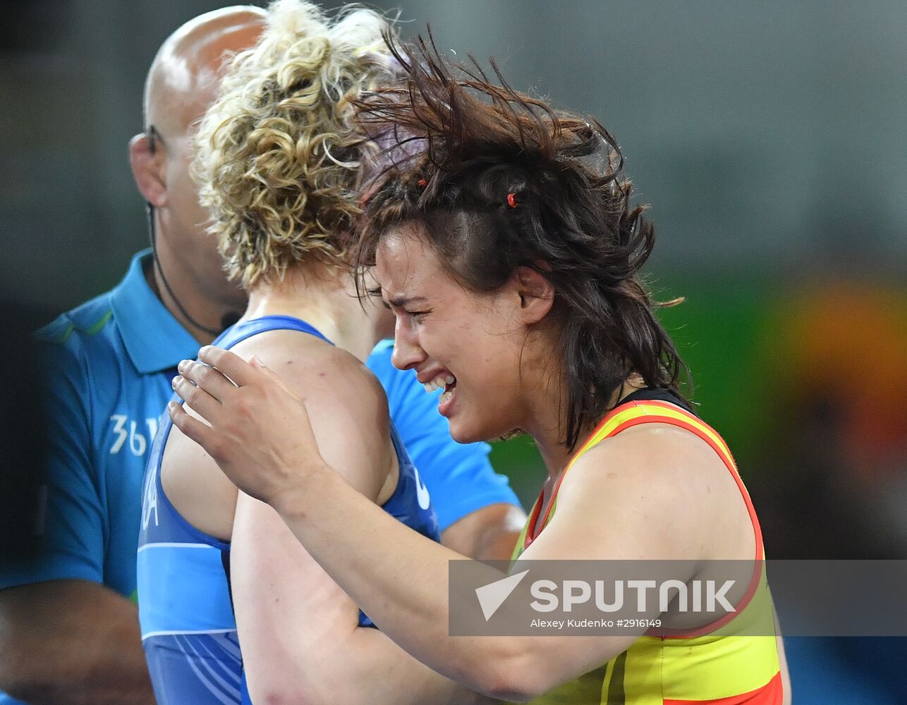 2016 Summer Olympics. Freestyle wrestling. Women. Day Two