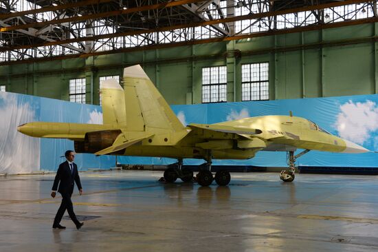Novosibirsk plant rolls out 100th Su-34 tactical bomber
