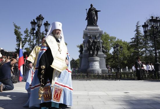 Unveiling of Catherine II monument in Simferopol