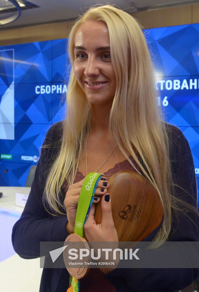 News conference on Russian Olympic fencing team performance in Rio
