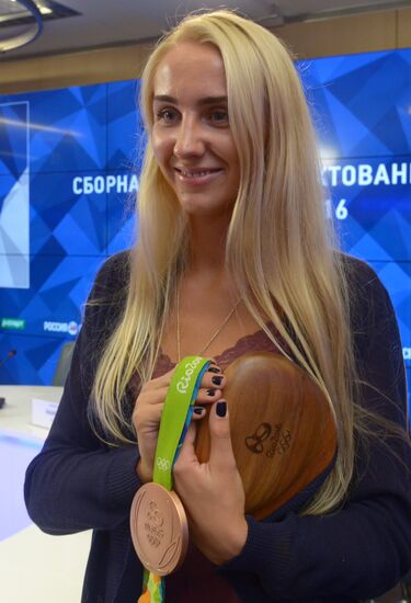 News conference on Russian Olympic fencing team performance in Rio