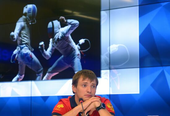 News conference on Russian Olympic fencing team performance in Rio
