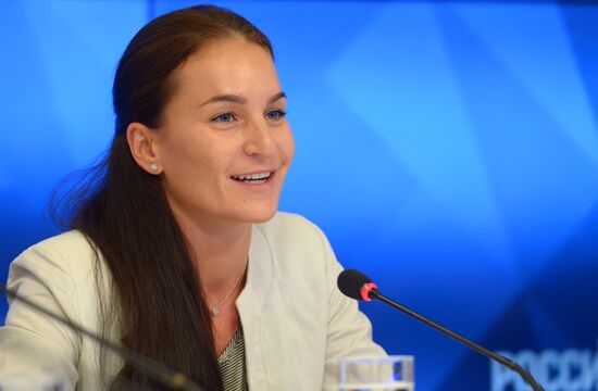 News conference on Russian Olympic fencing team performance in Rio