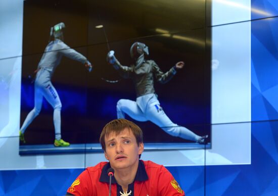 News conference on Russian Olympic fencing team performance in Rio