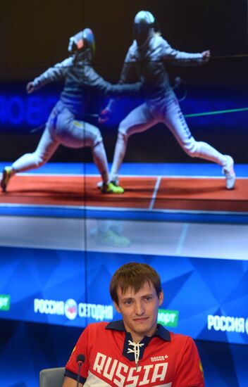 News conference on Russian Olympic fencing team performance in Rio