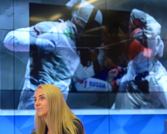 News conference on Russian Olympic fencing team performance in Rio