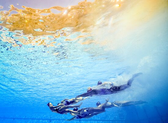 2016 Summer Olympics. Synchronized swimming. Teams free routine