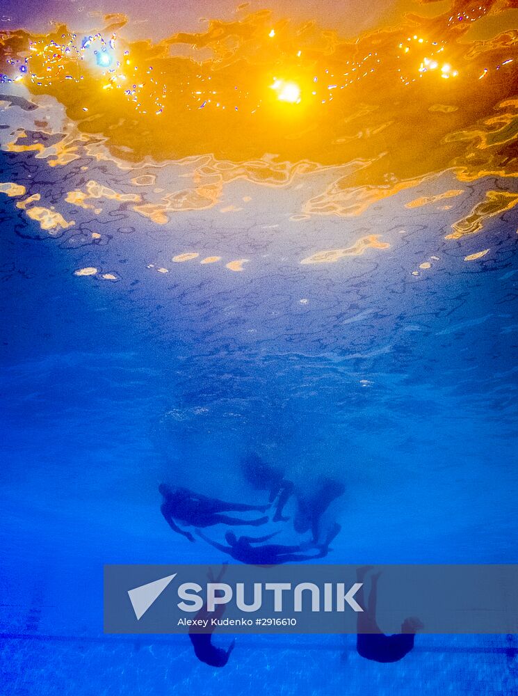 2016 Summer Olympics. Synchronized swimming. Teams free routine