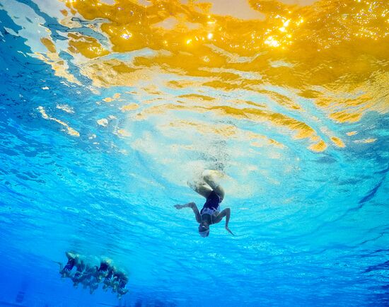 2016 Summer Olympics. Synchronized swimming. Teams free routine
