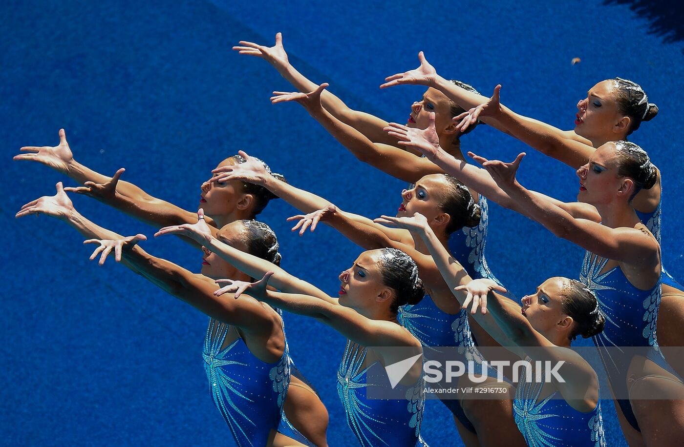 2016 Summer Olympics. Synchronized swimming. Team free routine