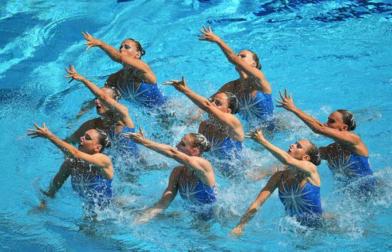 2016 Summer Olympics. Synchronized swimming. Team free routine