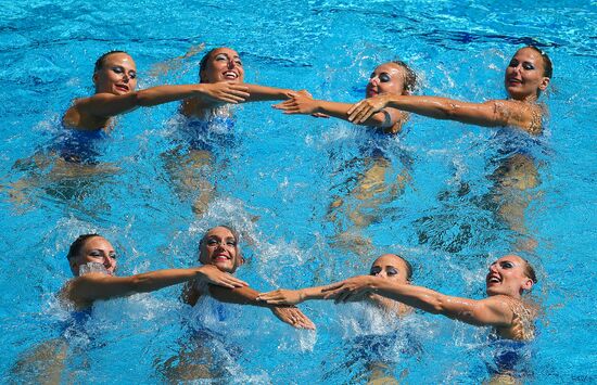2016 Summer Olympics. Synchronized swimming. Team free routine