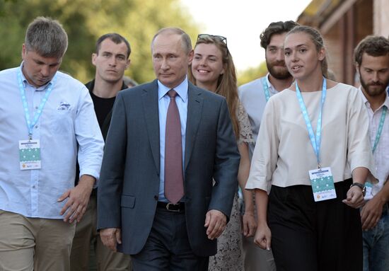 President Vladimir Putin attends youth educational forum "Tavrida"