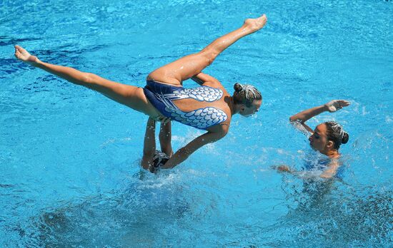 2016 Summer Olympics. Synchronized swimming teams. Technical routine