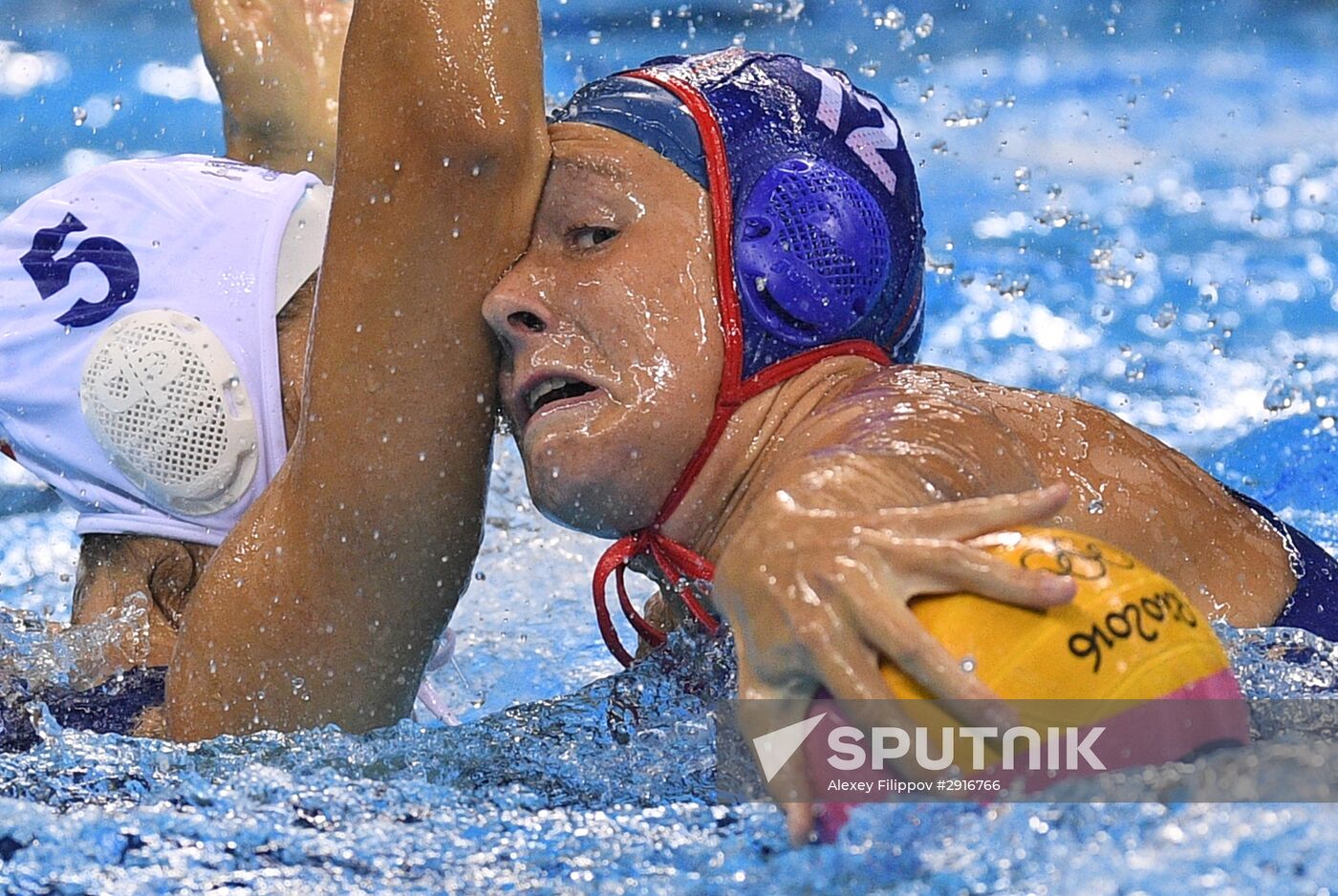 2016 Summer Olympics. Water polo. Women. Hungary vs. Russia