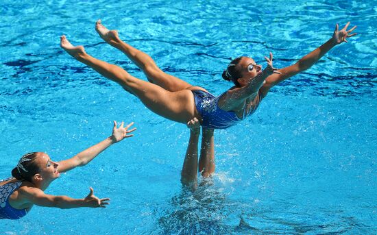 2016 Summer Olympics. Team synchronized swimming. Free routine