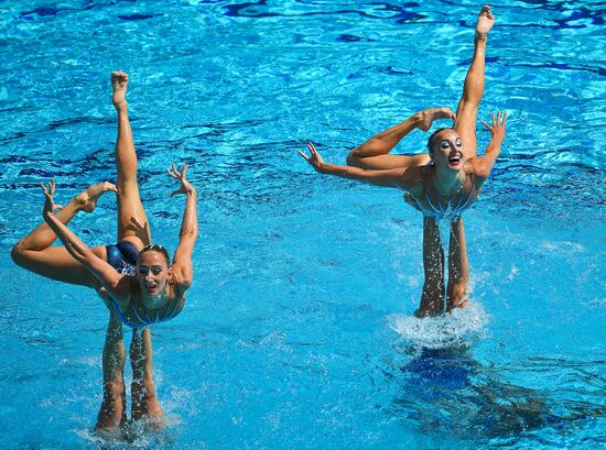 2016 Summer Olympics. Team synchronized swimming. Free routine