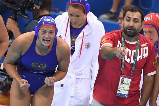 2016 Summer Olympics. Water polo. Women. Hungary vs. Russia