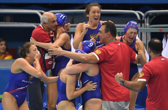 2016 Summer Olympics. Water polo. Women. Hungary vs. Russia