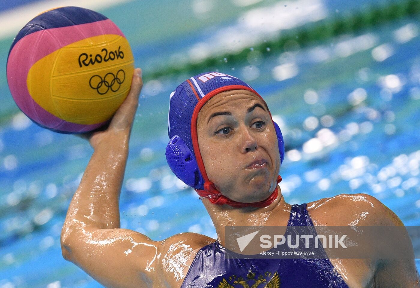 2016 Summer Olympics. Women's water polo. Russia vs. Hungary