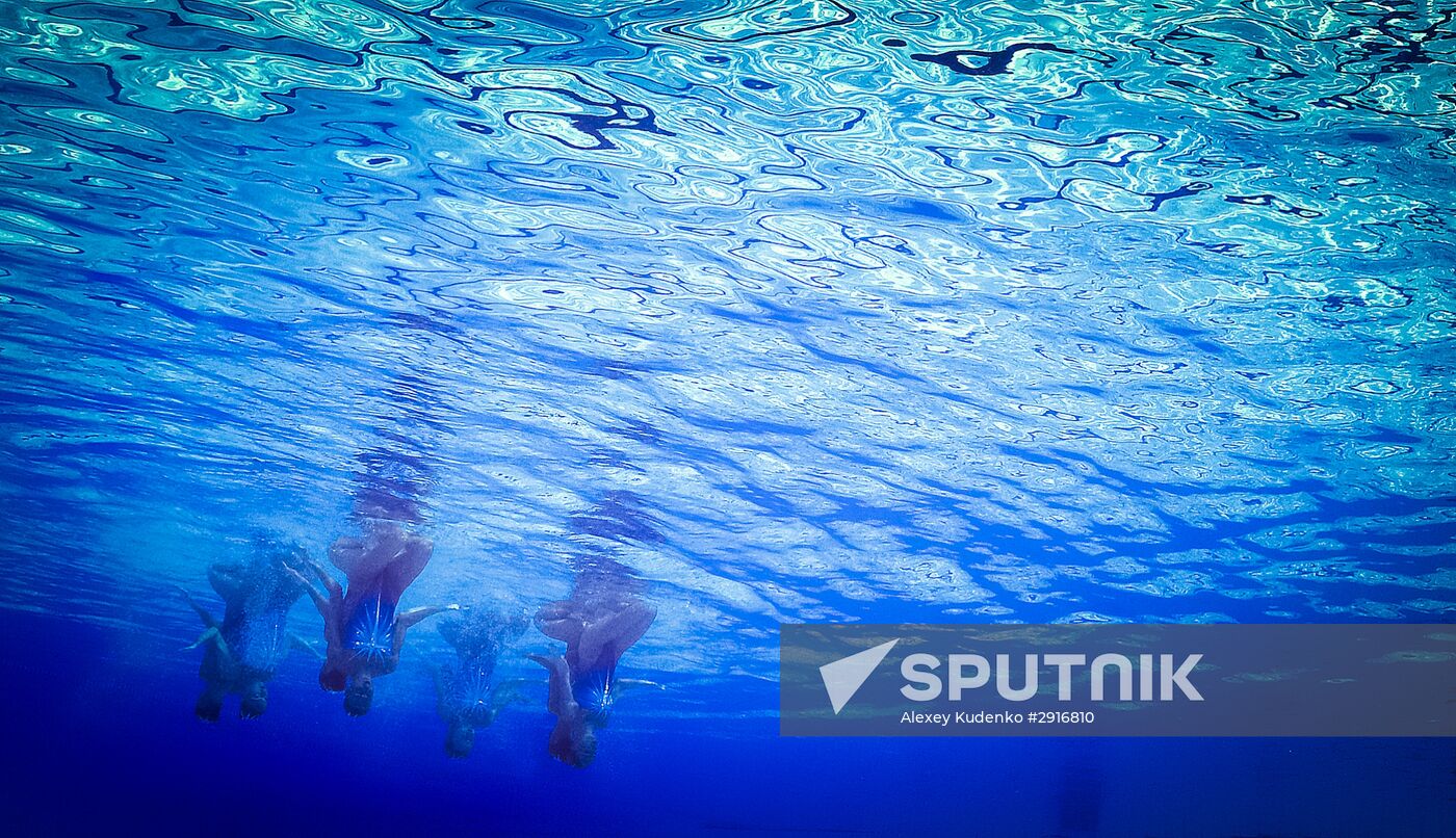 2016 Summer Olympics. Synchronized swimming. Team free routine