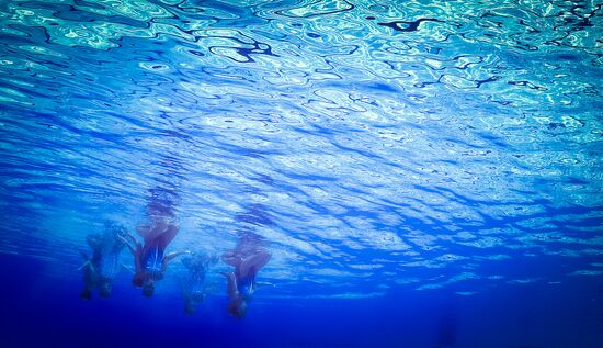 2016 Summer Olympics. Synchronized swimming. Team free routine