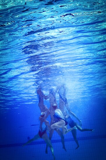 2016 Summer Olympics. Synchronized swimming. Team free routine