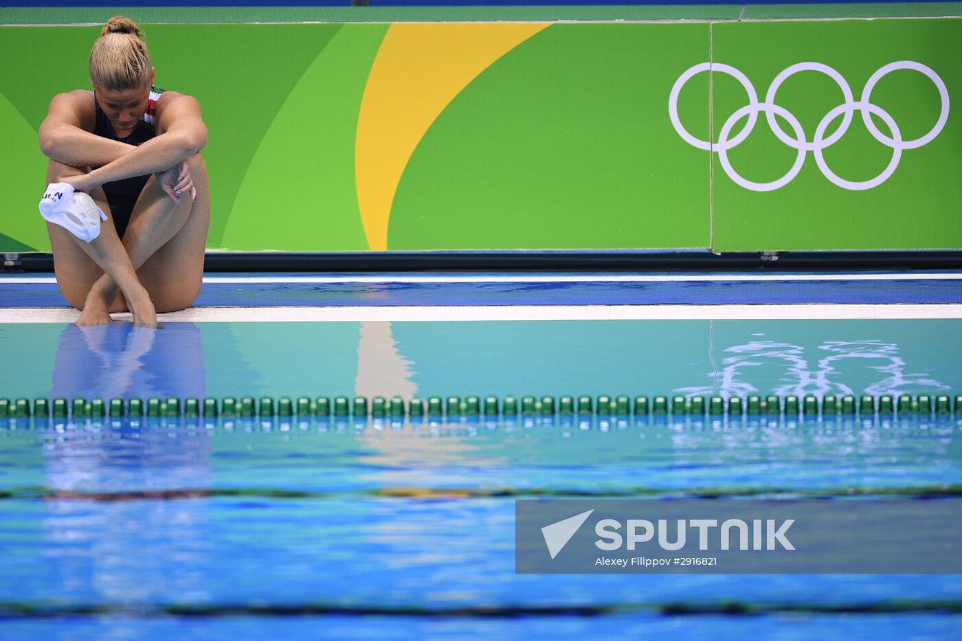 2016 Summer Olympics. Water polo. Women. Hungary vs. Russia