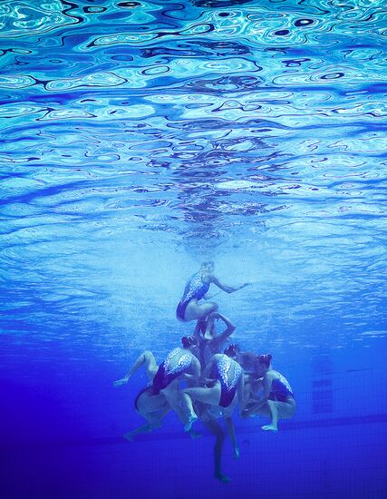 2016 Summer Olympics. Synchronized swimming. Team free routine