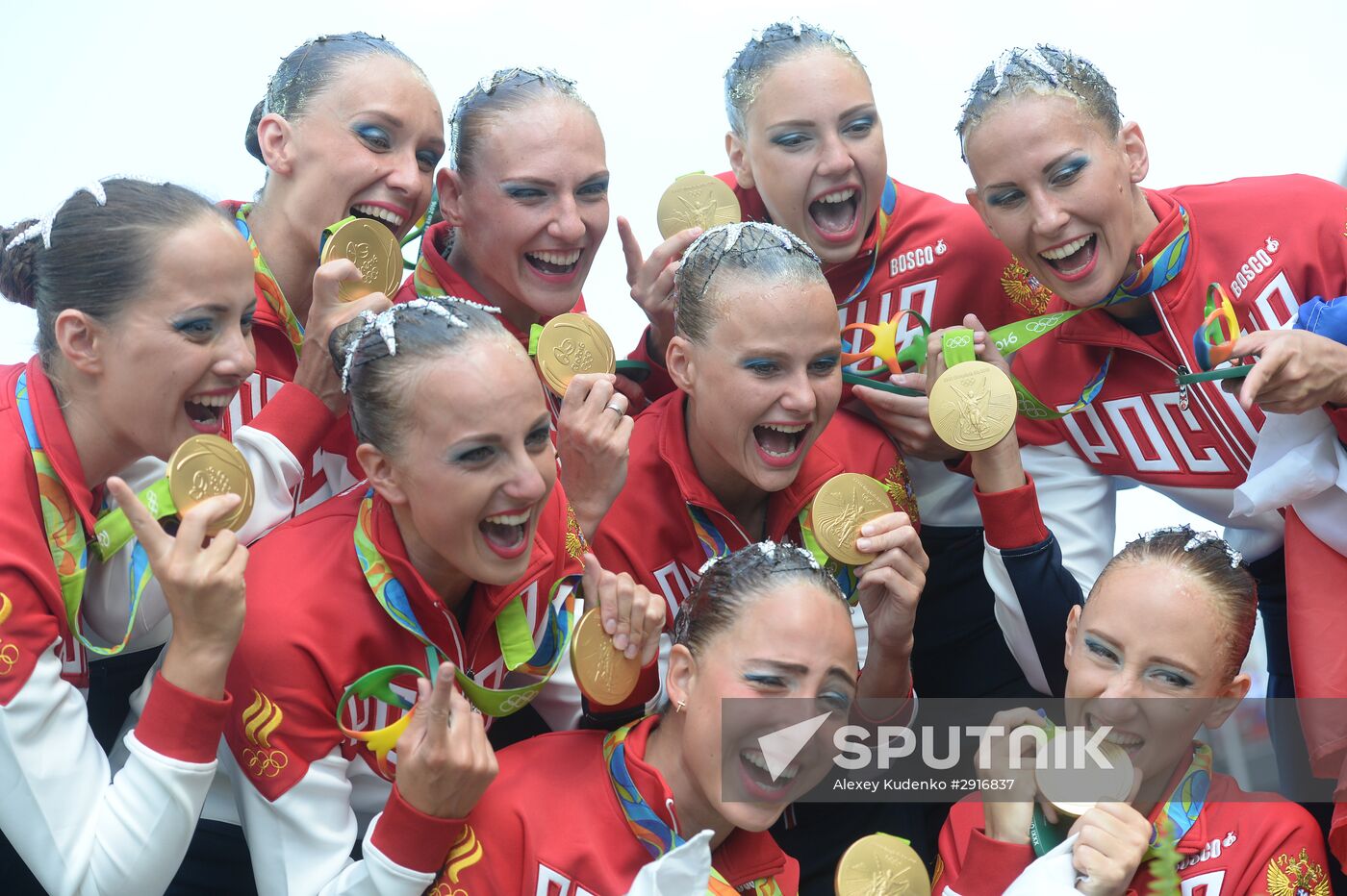 2016 Summer Olympics. Synchronized swimming. Team free routine