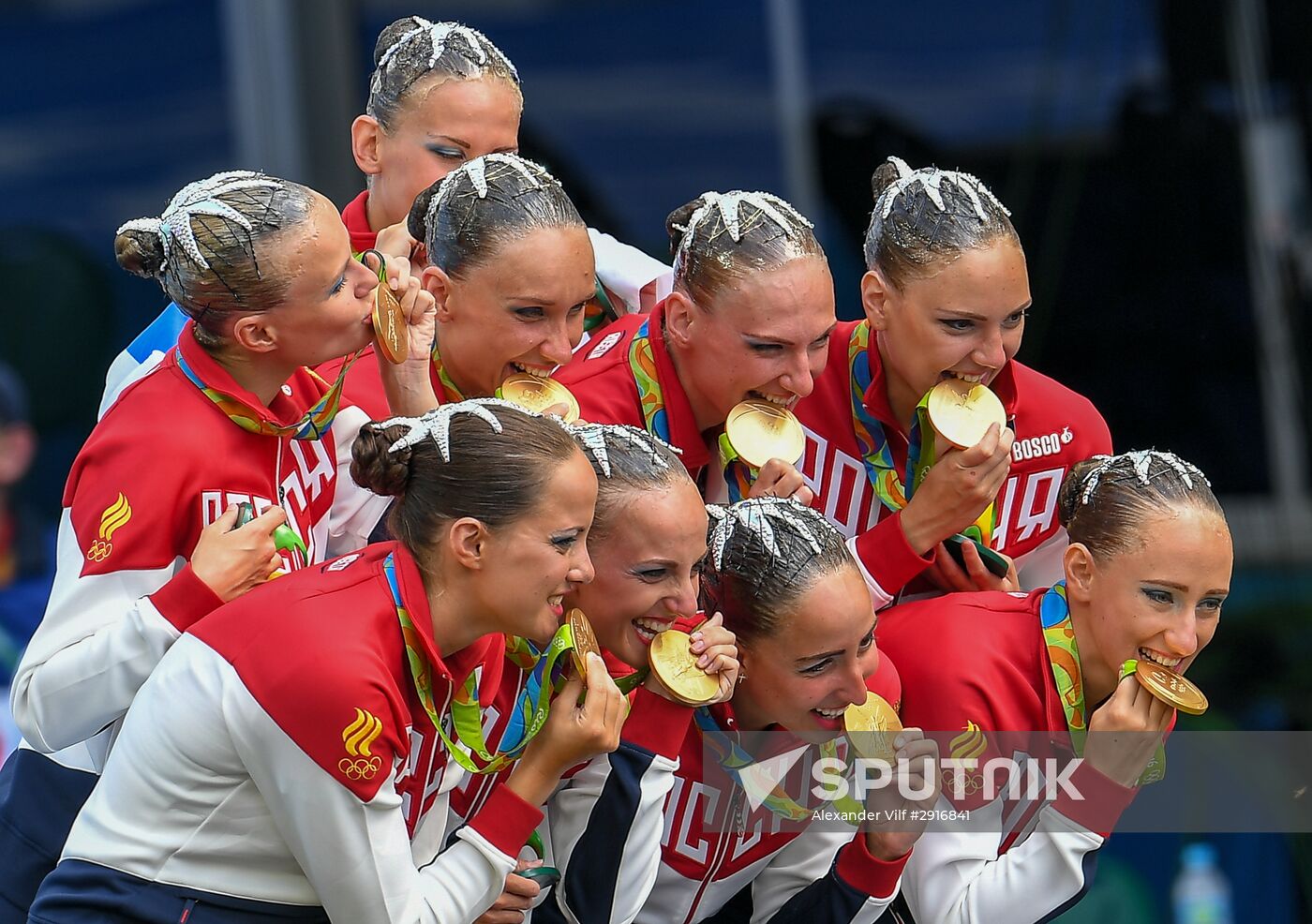 2016 Summer Olympics. Synchronized swimming. Teams free routine