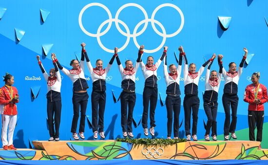 2016 Summer Olympics. Synchronized swimming. Teams free routine