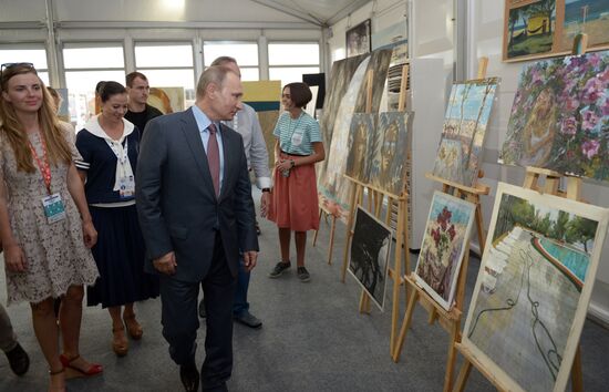 President Vladimir Putin attends Tavrida National Youth Educational Forum