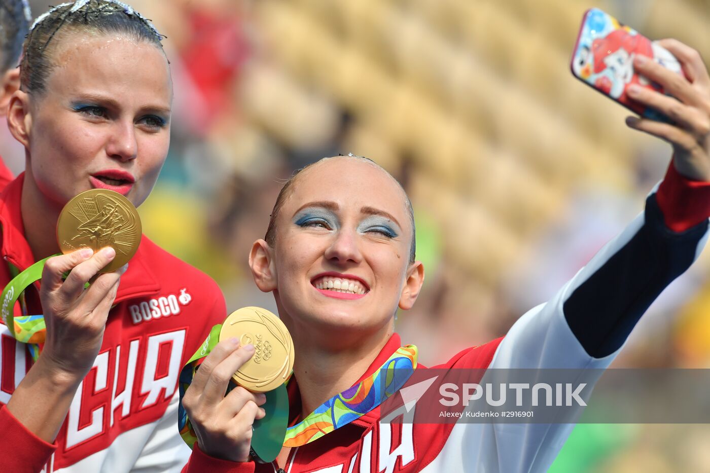 2016 Summer Olympics. Synchronized swimming. Team free routine