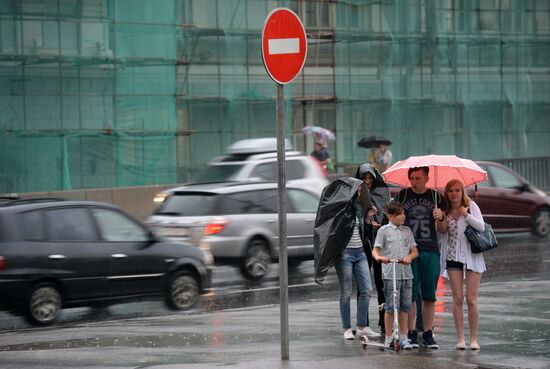 Rain in Moscow