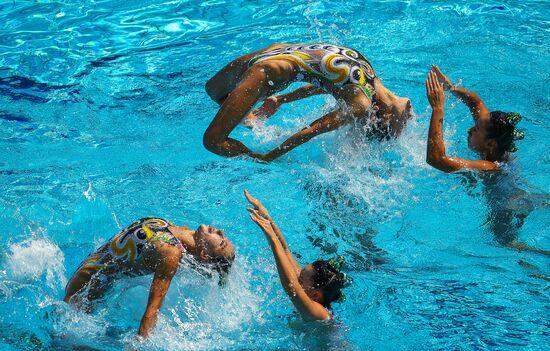 2016 Summer Olympics. Synchronized swimming. Teams free routine