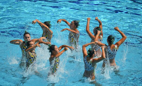 2016 Summer Olympics. Synchronized swimming. Teams free routine